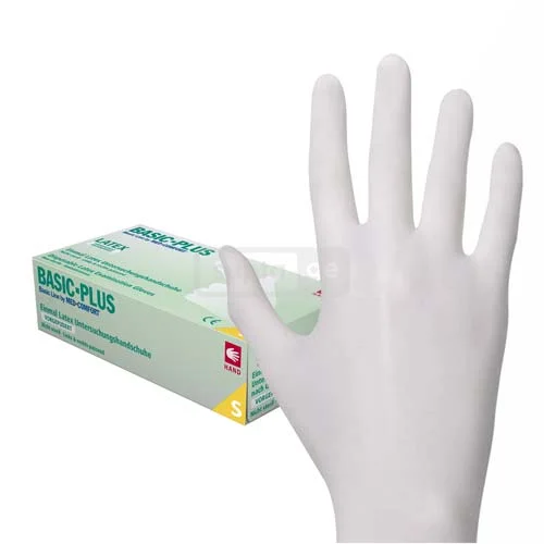 Medical disposable latex gloves SMALL 100pcs